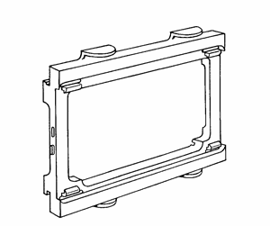 Skuffer & samleskinne kanaler - Tehalit Frame double for opus 2ro/brn perlewhite - 2RO/BRNPH