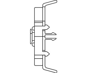 Skuffer & samleskinne kanaler - Tehalit Foot for junction box blue - SCP-BR FOD BLÅ 18  MM