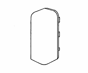 Skuffer & samleskinne kanaler - Tehalit End left sl 20051 m 5554 perlewhite - M5554PH