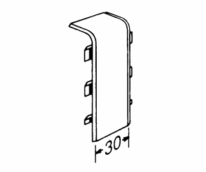 Skuffer & samleskinne kanaler - Tehalit Coupling plate sl 20051 m 5555 perlewhite - M5555PH