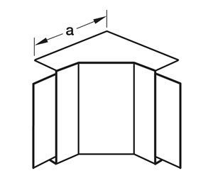 Skuffer & samleskinne kanaler - Tehalit Inner corner lf 30030 ph - M5961PH