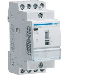 Komponenter for switchboxes og skap - Hager Humfree contactor 40a 4no 230v 3m - ESC440S