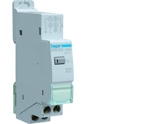 Komponenter for switchboxes og skap - Hager Latching relay elektronic 1no 230v - EPN410