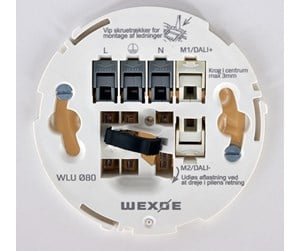 Switch - Wexøe celling outlet pearl white - WLU Ø80 PH