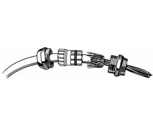 Koblingsutstyr - Wexøe Cable gland hsk-m-emv pg16 10-14mm - 1691160001