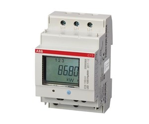 Komponenter for switchboxes og skap - ABB Kwh meter 3-pole+neutral direct measurement class 1 40a. - 2CMA103574R1000