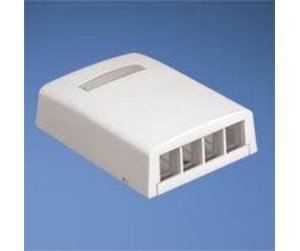 Socketer & bokser - PANDUIT Nk 4-port surface mount box - NK4BXIW-AY