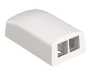 Tilbehør - PANDUIT Netkey 2-position surface mount box - NK2BXAW-A