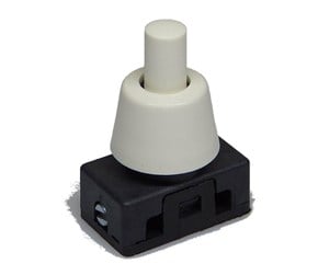 Tilbehør (fester, stikkontakter osv.) - Teknisk Belysnings Industri Push switch with ring white - 431B0107