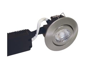 Lamper - Nordtronic Low profile 230v downlight 6w led 2700k outdoor brushed s - 3672