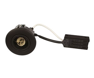 Lamper - Scan Products Luna quick install 230v gu10 ip44 matt black round - 10005