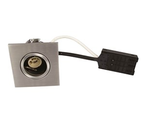 Lamper - Scan Products Luna quick install 230v gu10 ip44 brushed alu square - 10004