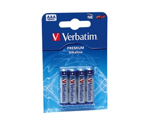 Batteri - Verbatim battery 4 x AAA type Alkaline - 49920