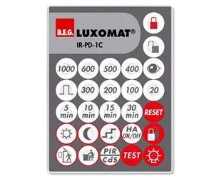 Bevegelsessensorer og skumringsbrytere - B.E.G. Remote control ir-pd-1c - 92520