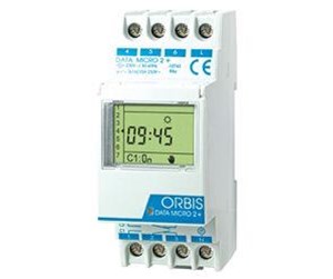 Komponenter for switchboxes og skap - ELTECO Orbis digital time switch w/ power reserve 2 channels - DATA-MICRO-2+