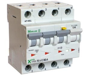 Komponenter for switchboxes og skap - Eaton Mrb6-10/3n/c/003-a - combined residual circuit and miniature - 120658