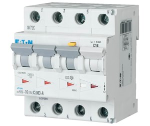 Komponenter for switchboxes og skap - Eaton Mrb6-16/3n/c/003-a - combined residual circuit and miniature - 120660