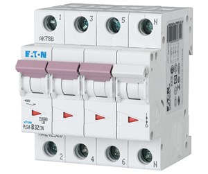 Komponenter for switchboxes og skap - Eaton Pls6-c32/3n-mw - miniature circuit breaker mcb - 243021