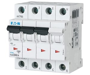 Komponenter for switchboxes og skap - Eaton Pls6-c40/3n-mw - miniature circuit breaker mcb - 243022