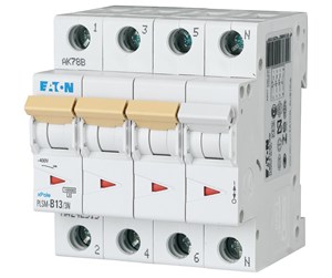 Komponenter for switchboxes og skap - Eaton Pls6-c13/3n-mw - miniature circuit breaker mcb - 243016