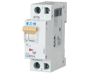 Komponenter for switchboxes og skap - Eaton Pls6-c13/1n-mw - miniature circuit breaker mcb - 242745