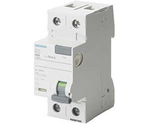 Komponenter for switchboxes og skap - Siemens Rccb 2-polet type a 25a 30 ma 230vac - 5SV3312-6