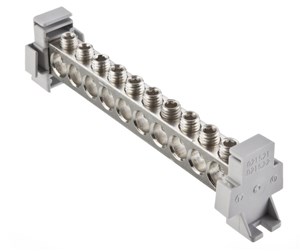 Jording og overspenningsvern - Ouneva Potential equalizer busbar 2xal/cu 6-70 + 8xal/cu 6-50 mm2 - VE04-0002