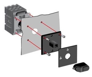 Komponenter for switchboxes og skap - ABB Handle ohbs2rj - 1SCA105232R1001