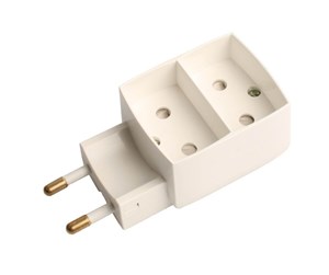 Switch - Elworks Multiway adaptor d12 2way flat white - 9-530-1