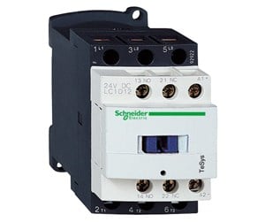 Komponenter for switchboxes og skap - Schneider Electric Tesys d contactor lc1d12p7 3p 12a ac-3 5.5kw@400v 1no+1nc - LC1D12P7