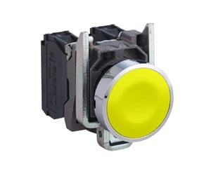 Trykknapper & Signalenheter - Schneider Electric Harmony push button complete with spring return and flat tou - XB4BA51