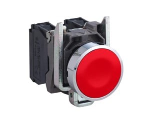 Trykknapper & Signalenheter - Schneider Electric Harmony push button complete with spring return and flat tou - XB4BA42