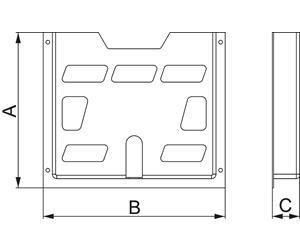 Switchboxes og skap - Schneider Electric Step slides for 320depth pla - NSYDPA44