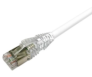 Nettverkskabel - Patchcord cat6a s/ftp lszh 2m white - NPC6ASZDB-WT002M