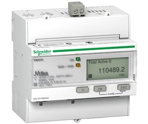 Komponenter for switchboxes og skap - Schneider Electric Kwh meter 400v 3p+n ct mbus mid - A9MEM3235