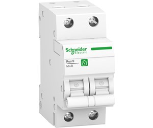 Komponenter for switchboxes og skap - Schneider Electric Resi9 mcb 2p c 16a 6000a miniature circu - R9F24216