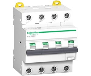 Komponenter for switchboxes og skap - Schneider Electric Acti9 ic60 rcbo 4p 10a 30ma c 6ka si - A9D77410