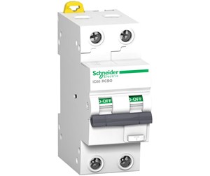 Komponenter for switchboxes og skap - Schneider Electric Acti9 ic60 rcbo 2p 10a 300ma c 10ka a - A9D54210