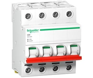 Komponenter for switchboxes og skap - Schneider Electric Acti9 switch isw 4p 63a 415vac 72mm - A9S65463