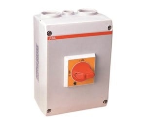 Switch - ABB Safety switch 38a 3-phase + neutral + earth red/yellow handl - 1SCA022613R1620