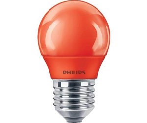 LED-lyspære - Philips LED-lyspære Mini-ball 3,1W (25W) Red E27 - 929001393958