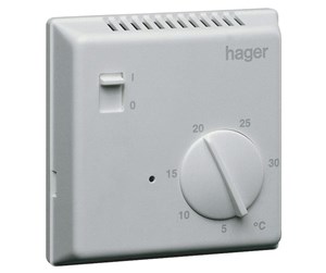 Varmekontroll - Hager Thermostat bi 1no 10a - EK051