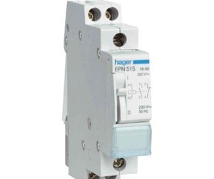 Komponenter for switchboxes og skap - Hager Latching relay 1nc+1no 230v - EPN515