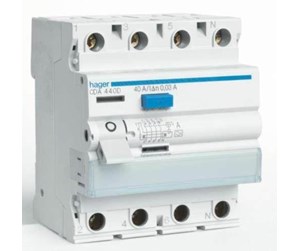 Komponenter for switchboxes og skap - Hager Rccb 4p 40a 300ma a class - CFA440K