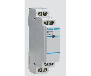 Komponenter for switchboxes og skap - Hager Electronic latching relay 1no 8-24v - EP411