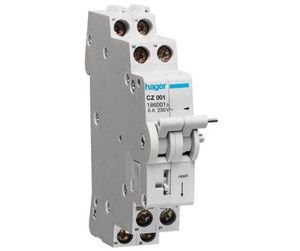 Komponenter for switchboxes og skap - Hager Auxiliary contact for rccb 2(1c+1o) 6a 240vac - CZ001