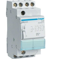 Komponenter for switchboxes og skap - Hager Latching relay 2nc+2no 230v - EP525N