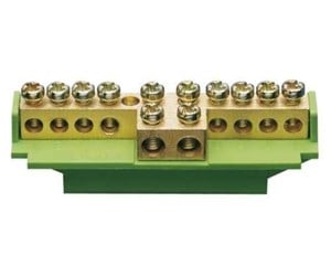 Koblingsutstyr - Hager Brass terminal 49 mm with socket earth - KM07E