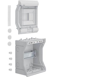 Switchboxes og skap - Hager Enclosure 6 module 1 row ip65 - VE106N