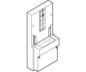 Switchboxes og skap - LK empty consumer unit - um-s - light grey - for pin connect - 169D1102